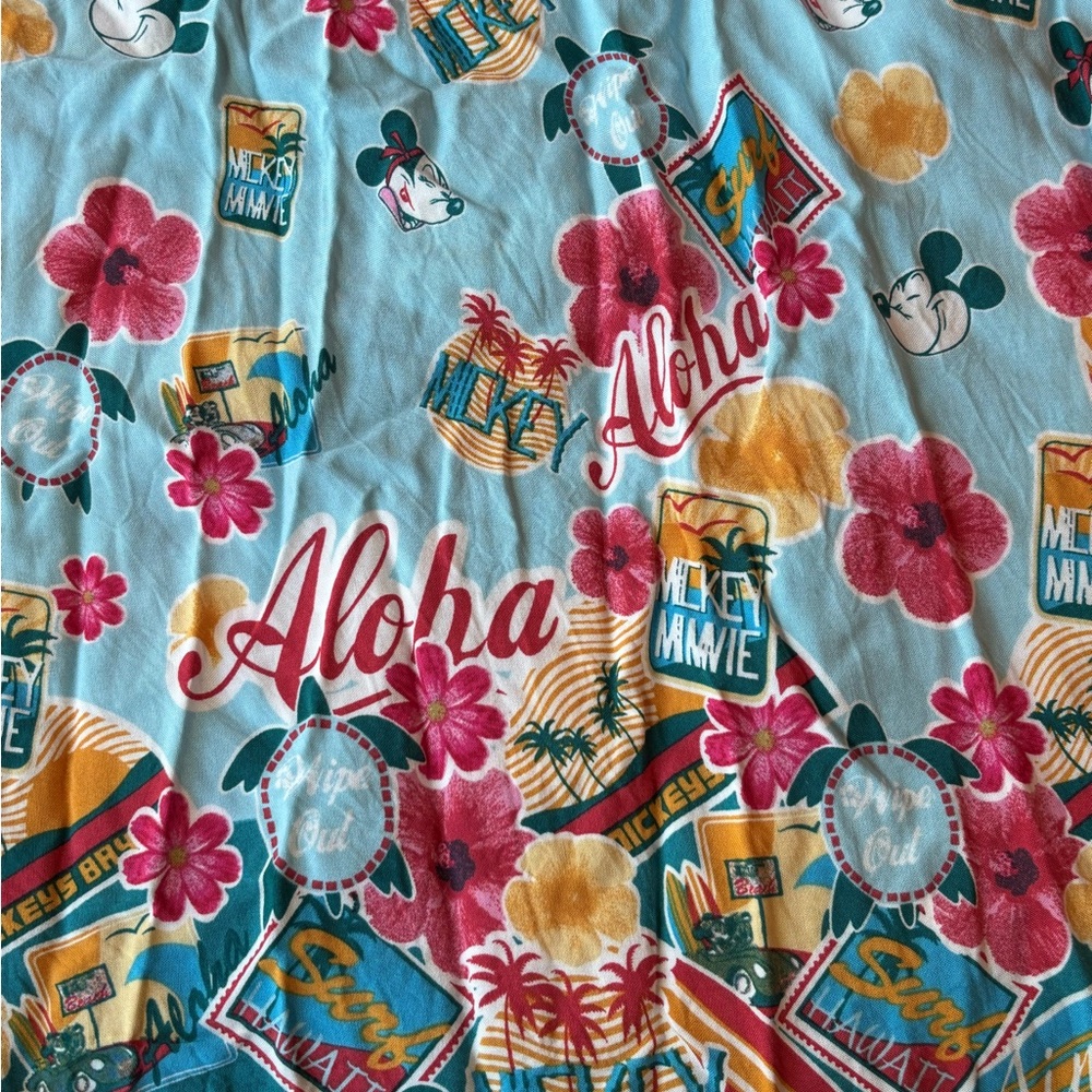 Disney Her Universe Aloha Mickey Minnie Hawaii Print Skirt Size 1 XL - Picture 4 of 6